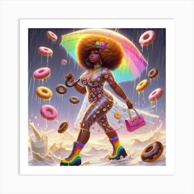 BBW Donut Queen 1 Art Print