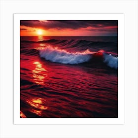 Sunset Over The Ocean 65 Art Print