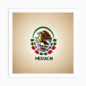 Mexican Flag 37 Art Print