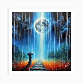 Rainy Night Art Print