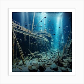 Wreck Of The Titanic 3 Art Print