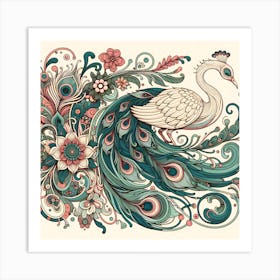 Peacock Art Print