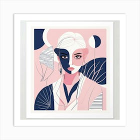 Default Pink Navy Art Print 3 Art Print