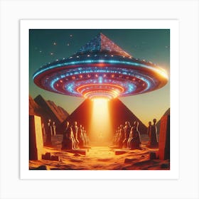 Alien Spaceship 5 Art Print