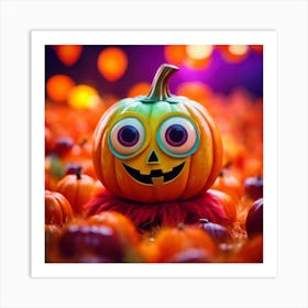 Halloween Pumpkin Art Print