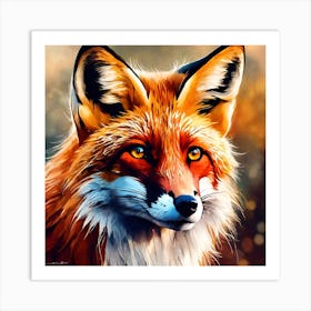 The Beautiful Red Fox Art Print