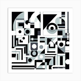 Abstract Layout Art Print