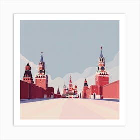 Red Square Moscow Kremlin Art Print