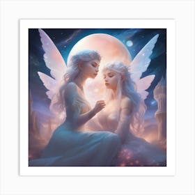 Two Angels Art Print