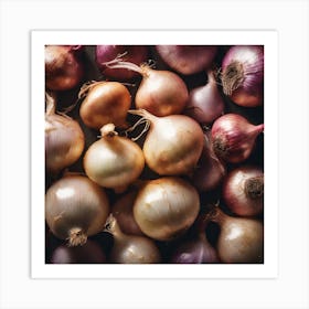 Onion Bunches 1 Art Print