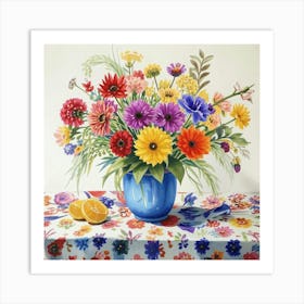 Flowers In A Vase 15 Art Print