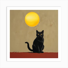 Cat In The Sun Art Print