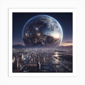 Futuristic City 15 Art Print