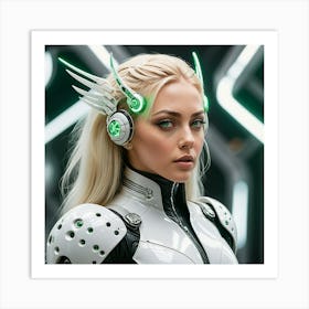 Futuristic Woman 18 Art Print