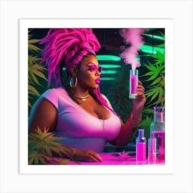 Weed Girl Art Print