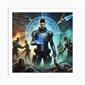 A Sci Fi Themed Scene Showcasing Ronan Ashheart De Moral Art Print