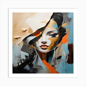 Abstract Of A Woman Art Print