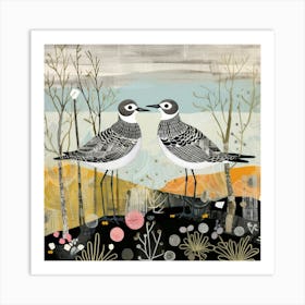Bird In Nature Grey Plover 1 Art Print