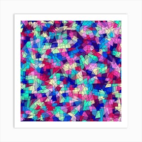 Geometric Mosaic 02 Art Print