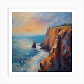 Sunset On The Cliffs Art Print