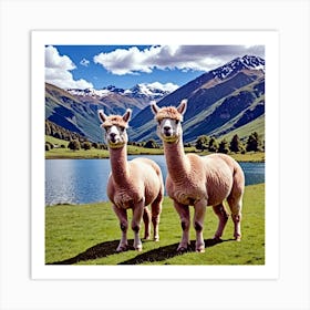 Alpacas 1 Art Print