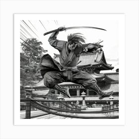 Samurai Art 116 Art Print