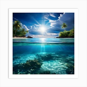 Underwater Seascape Art Print