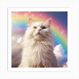 Rainbow Cat 1 Art Print