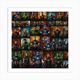 Avengers 13 Art Print