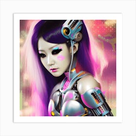 Robot Girl 4 Art Print