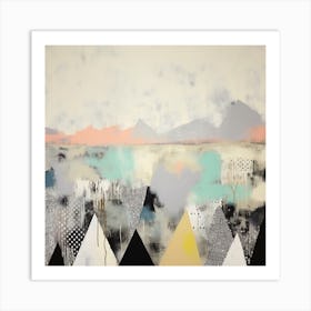 Abstract Mountainscape 3 Art Print