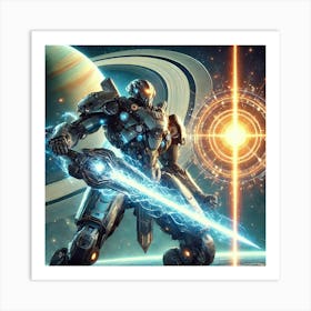 Aether Knight Plasma Swords Solar Shields 1024x1024 Art Print