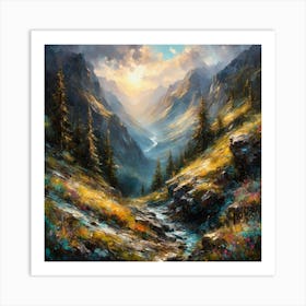 Spectacular Hill Views Art Print