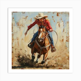 Rodeo Girl 1 Art Print