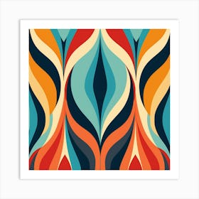 Abstract Wave Pattern Art Print