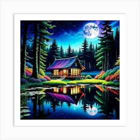 House In The Forest 1 Art Print