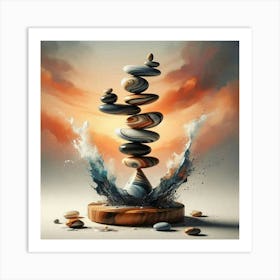 Balancing Stones 1 Art Print