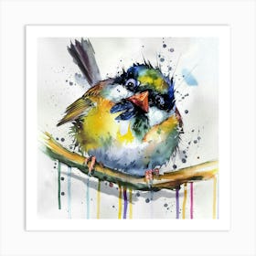 Bird On A Branch 1 Art Print