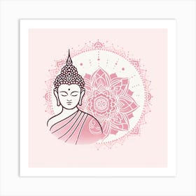 Buddha In Pink Art Print