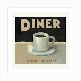 Diner Union Station Art Print