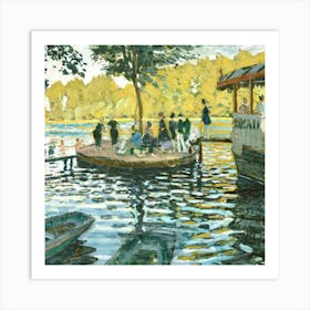 Claude Monet - Bateau Mouche Art Print