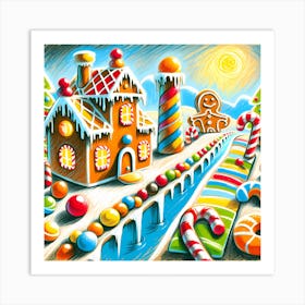 Super Kids Creativity:Christmas Gingerbread House 1 Art Print