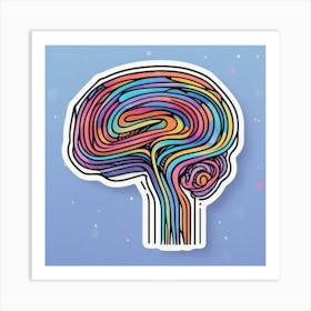 Colorful Brain 35 Art Print