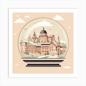 Salzburg Austria 5 Snowglobe Art Print