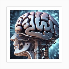 Artificial Brain 25 Art Print