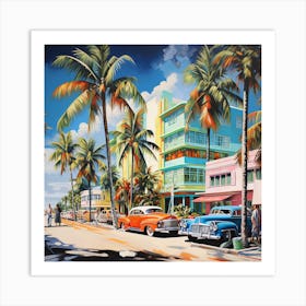 Miami Beach Art Print