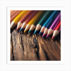 Colorful Pencils 2 Art Print