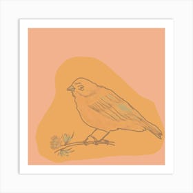 Bird On A Branch 1 Art Print