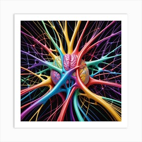 Colorful Brain 12 Art Print