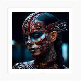 Skeleton Girl Art Print